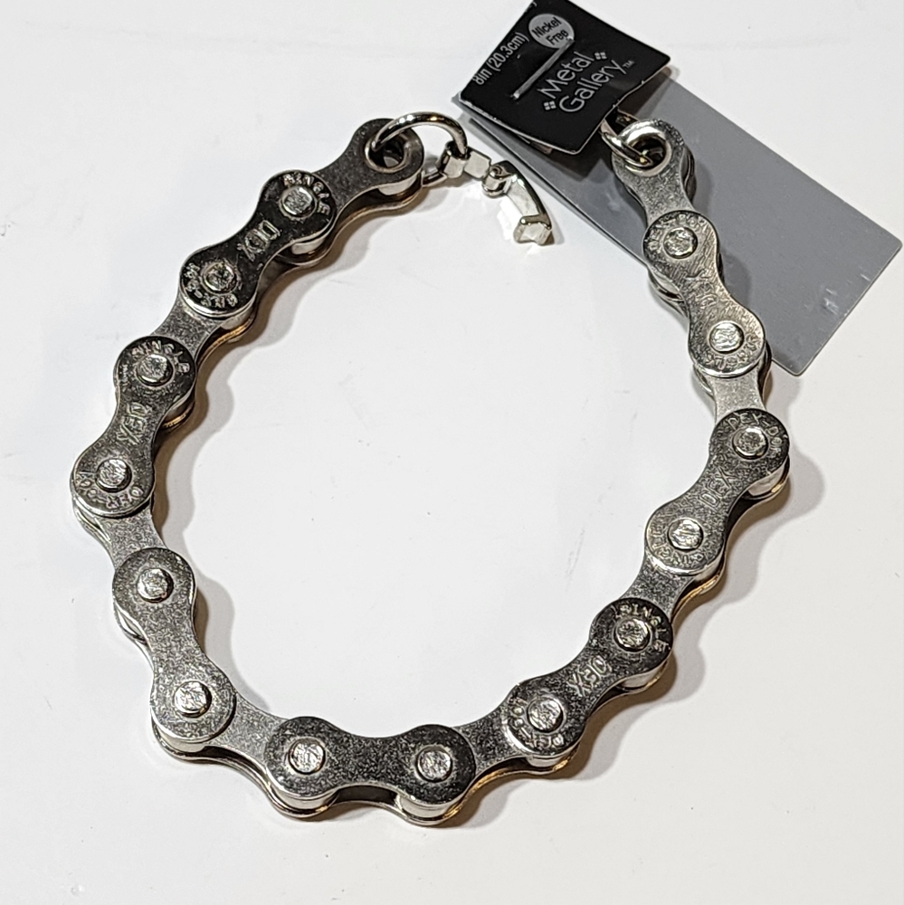 Metal Gallery Stainless Steel Bike Motorcycle Chain Style Bracelet New